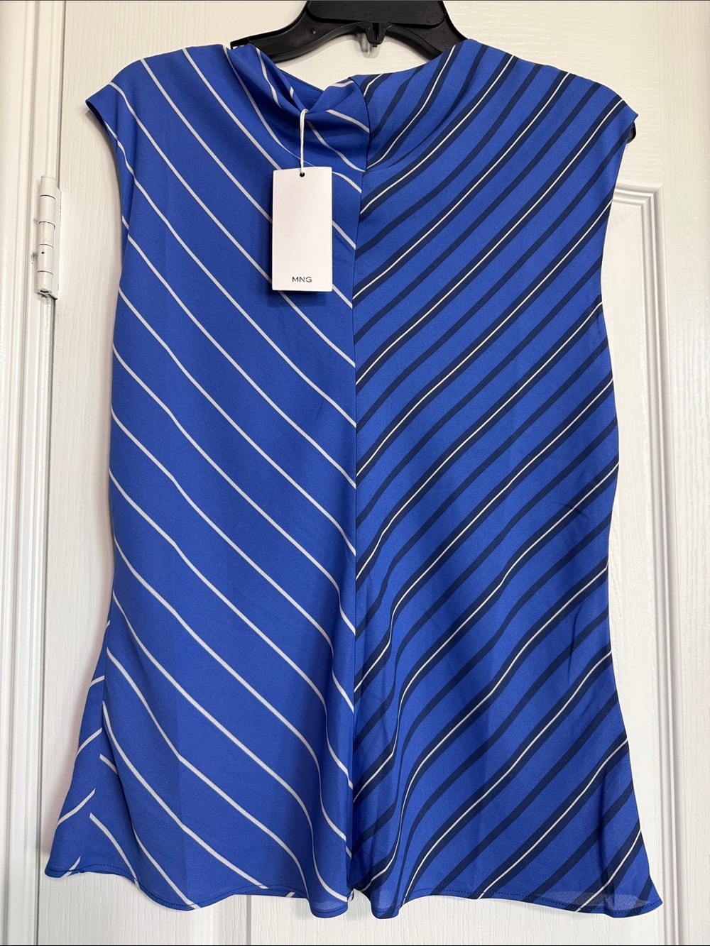 Mango COMBINED STRIPED BLOUSE (new with tags)